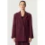 YAS oversized blazer – donkerrood