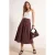 TRENDYOLMİLLA Dames Bruin Effen Midi Skater Rokken