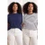 Trendyol Curve Dames Donkerblauw Effen Kort Regular fit Grote maten T-shirts