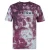 Firetrap Heren T-shirt met all-over print (Donkere Bourgogne)