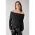 Shoeby Sbstudio Off Shoulder Knit Anthracite
