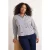 Trendyol Curve Dames Ecru Hartjes Lang Oversized Grote maten Overhemden