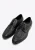Wittchen Heren Derby schoenen van echt leer met vlechtwerk, zwart