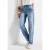 Street One Dames Jeans met elastische tailleband in Blauw
