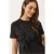 Bloemenprint Crew Neck T-shirt met Accessoire Detail