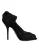Lace Peep Toe Pumps Zwarte Stijl
