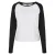 Dames-T-shirt met lange mouwen Urban Classics contrast raglan