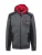 CAMP DAVID Sweatvest ‘Shipyard’  basaltgrijs / grijs gemêleerd / rood