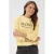 Kaffe sweater met borduursels en print – geel