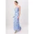 TRENDYOLMİLLA Dames Blauw Effen Maxi Mouwloos A-lijn Avond & Gala Jurk
