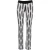 Zwart-witte stretch broek
