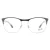 Ray-ban vierkante zwarte zilveren glazen frames