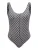 Calvin Klein Swimwear Badpak  zwart / wit