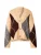 Noella Gebreid vest ‘Laiana’  sand / chocoladebruin / grijs gemêleerd / wit