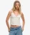 Geprinte Cami Top White