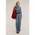 Motivi Palazzo Pants In Yarn-dyed Fabric Light Blue
