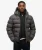 Sports Pufferjas van Keperstof met Capuchon Grey