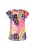 faina Blouse ‘Fashion Look’  kobaltblauw / mosterd / pink / zwart