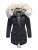 Navahoo Premium Dames Winterjas Honigfee – Warme Parka met Afneembare Kunstbontkraag
