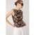 TRENDYOLMİLLA Dames Bruin Bloemen Driekwart mouw Regular fit Blouses