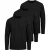 Kruze | T-shirts met lange mouwen voor heren – 3-pack