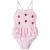 NAME IT MINI badpak met ruches roze/wit