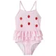 NAME IT MINI badpak met ruches roze/wit