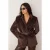 TRENDYOLMİLLA Dames Bruin Effen Lang Regular fit Blazers