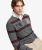 Double Emblem Stripe Rugbytop Grey