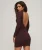 Rugloze Bodycon Mini-jurk Rood