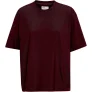 Dames-T-shirt Colorful Standard Organic oversized oxblood red