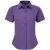 Premier Popeline blouse met korte mouwen / Gewoon werkoverhemd (Paars)