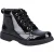 Hush Puppies Jolie Patente JNR Leren Zwarte Meisjeslaarzen