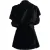 Rick Owens wikkelblouse in zwart fluweel