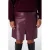 MS Mode Plus Size imitatieleren rok – donkerrood