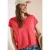 Shirt met V-hals en kanten detail