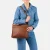 BURKELY leren crossbody tas Soft Skylar bruin