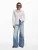Desigual Blouse  lichtbeige / wit
