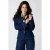 MS Mode Plus Size denim blouse – donkerblauw