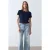 Dames T-shirt met ronde hals en korte mouwen