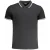 Cavalli Class Zwart Polo Shirt met Witte Gehoekte Kraag en Toned Logo