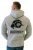 Heren wandelhoodie fleece hoodie outdoor met logo lichtgrijs