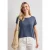 Shirt met ronde hals en losse schouders