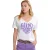 River Woods Off White/purple Fantasy T-shirt Short Sleeves