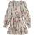 Ted Baker Cuiaba Mini-jurk Met Plooien En V-hals In Ivoor