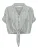ONLY ONLPAULA LIFE S/S TIE SHIRT WVN NOOS Dames Blouse – Cloud Dancer Balsam Green
