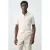 Mango Man regular casual overhemd ecru gebreid