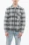 Gewatteerd geruit TIMBER overshirt in blauw