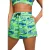 Puma Geweven zwemshorts voor dames met herhalend logo (Groen)
