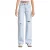 High Waist Straight Jeans met gescheurde knie-details dames It’s Basic